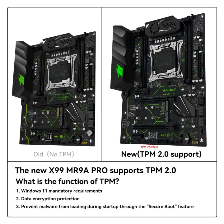 MACHINIST%20MR9A%20PRO%20X99%20TPM%202.0%20Motherboard%20LGA2011-3%20Xeon%20E5%202690%20V3%20CPU%20DDR4%2016GB%20(2*8GB)%202666MHz%20RAM%20Optional%20Kit%20Set%20-%20Image%205