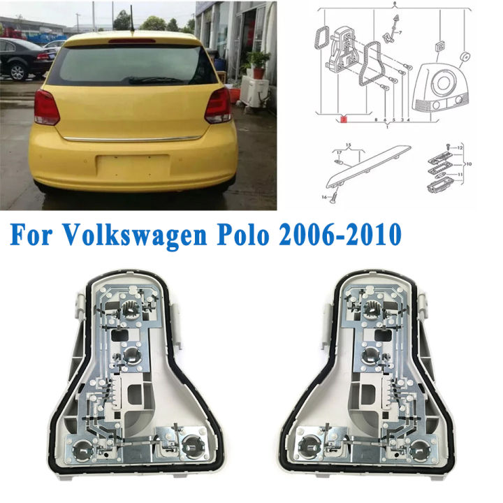 Rear Taillight Tail Lamp Light Bulb Holder Base Circuit Board For Volkswagen VW Polo 2006-2010 6QD945257A 6QD945258A