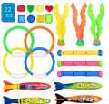 Summer Swimming Diving Toys Set Pool Swim Ring Water Sports Play Game Diving Stick Underwater Accessories Grabbing Toys for Kid. 