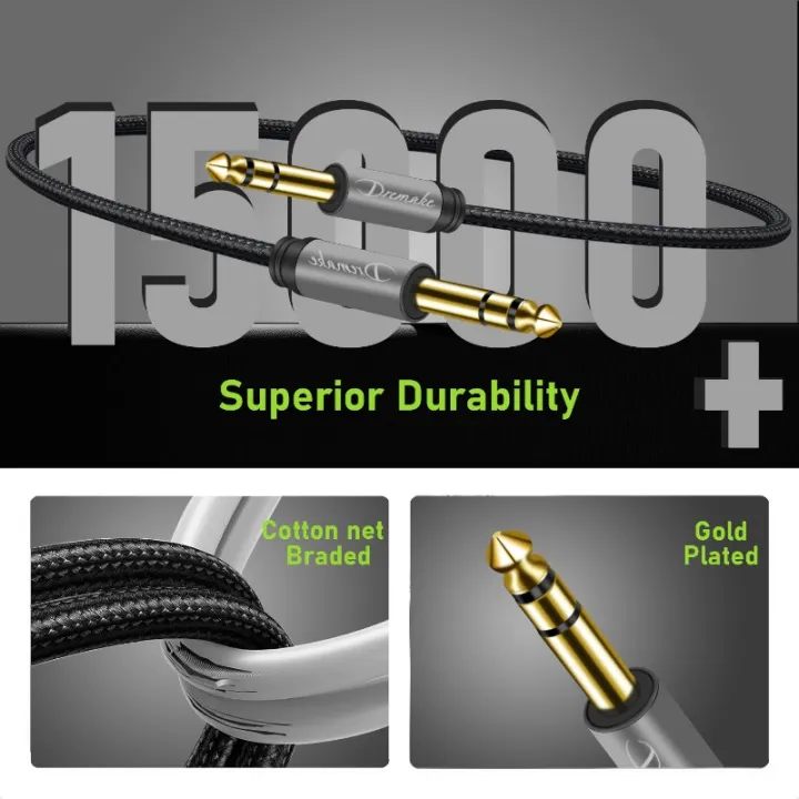 Jack%206.35mm%201/4%20inch%20TRS%20Male%20to%20Male%20Plug%20Stereo%20Audio%20Cord%20Quarter%20Inch%206.35mm%20Balanced%20Interconnect%20Cord%20for%20DJ%20Pro%20Amplifier%20-%20Image%203