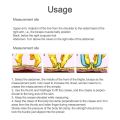 0-80mm Body Fat Measure Tester Analyzer Sebum Caliper Clamp Shaped Ruler Skinfold Test Instrument Measuring Tape.