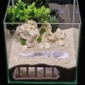 3D Printing Fish Tank Cave Artificial Roman Column Simulated Fish Hiding Shelter Viewing Ports Plastic Aquarium Cave Tunnel. 