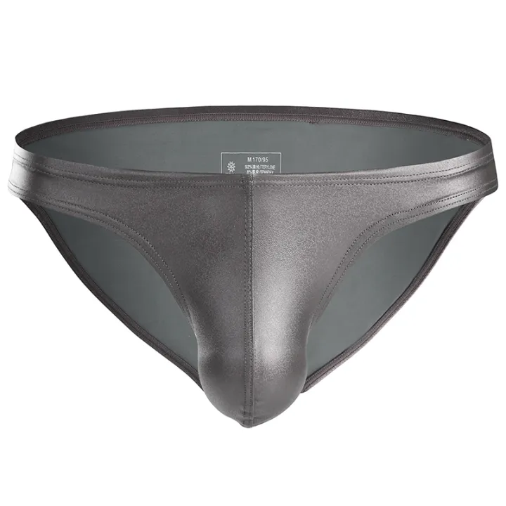 Male's%20Briefs%20Faux%20Leather%20Jockstrap%20Stretch%20Briefs%20Pouch%20Panties%20Underwear%20Low%20Waist%20Soft%20Male%20Underpants%20-%20Image%203