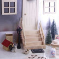 1:12 Dollhouse Miniature Handrail Staircase Wooden Scene Plain Stairway Models Mini Stair Furniture Room Decor. 