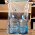Vacuum Bag With Valve & Pump for Clothes Storing Large Plastic Compression Empty Bag Travel Accessories Storage Contain. 