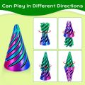 6 Pack Spiral Cone Fidget Toys 3D Printed Impossible Passthrough Pyramid Pillar Gourd Helix Screw Toys for Anxiety Relaxing. 