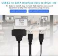 USB 2.0 to Sata Adapter for 2.5/3.5" Hard Disk Drive Converter Cable. 