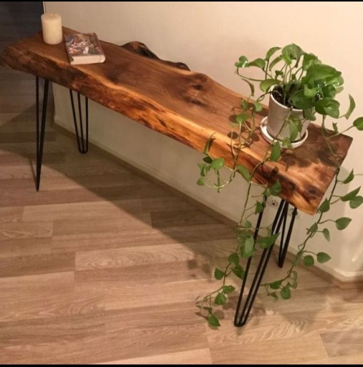 Live%20Edge%20Console%20Table%204ft%20%2030%20Inch%20Height%20Hairpin%20Legs%20%20Solid%20Wood%20Entryway%20Table%20%20Natural%20Wooden%20Slab%20%20Rustic%20Hallway%20Table%20%20Handmade%20Sofa%20Back%20Table%20for%20Home%20Decor%20-%20Image%209