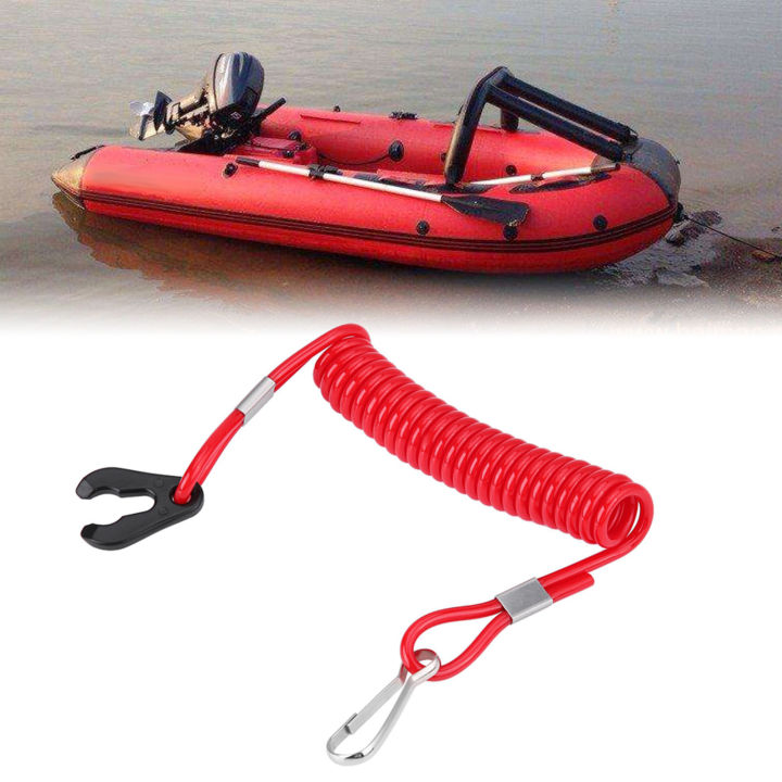 Outboard Engine Ignition Emergency Kill Stop Switch Key Lanyard Rope Clip for All Series