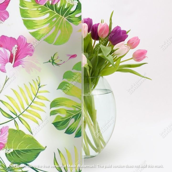 Privacy Glass Film – Frosted Window Sticker, Self Adhesive Waterproof Opaque Glass Cover for Home, Bathroom, Doors & Office