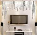 Pack of 20 Aesthetic 3D Heart Mirror Wall Stickers – Minimalist Acrylic Wall Art for Bedroom, Living Room & Home Decor. 