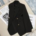 2025 Spring and Autumn New Korean fashion British Style Solid Blazer Women Clothing French Texture Fashion Small Suit Coat Women.