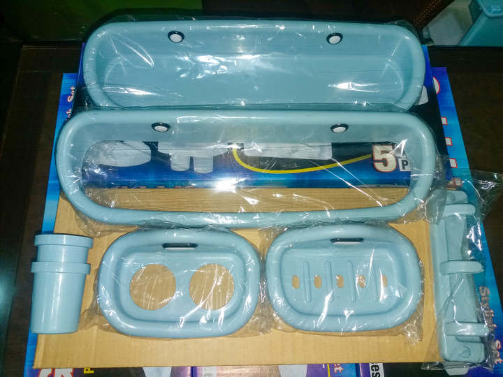 Bathroom Accessories Plastic Premium Quality Set of 5