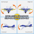 DWi RC Foam Aircraft Plane 2.4G Radio Control Glider Remote Control Fighter Cool Lighting Plane Glider Airplane Foam Boy Toy GIF.