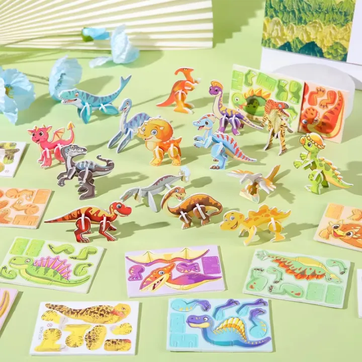 30Pcs%20a%20set%203D%20DIY%20Puzzles%20Toys%20Mini%20Aircraft%20Tanks%20Animal%20Dinosaur%20Model%20Paper%20Jigsaw%20Puzzles%20for%20Kids%20Early%20Educational%20Toy%20-%20Image%203