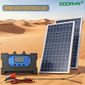 20W 18V Outdoor Solar Panel Charger Flexible Solar Panel Kit with100A controller For Travel Camping Phone Car Battery Generator.