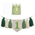 1st Birthday High Chair Banner Boho Wall Decor Party Decoration for Girl Baby Shower First Birthday Gift. 