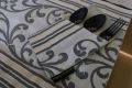 Ivory Scroll Work Dining Table set Table Runner Table Mats Tissue box cover and cutlery Holder Dining Table set for 8. 