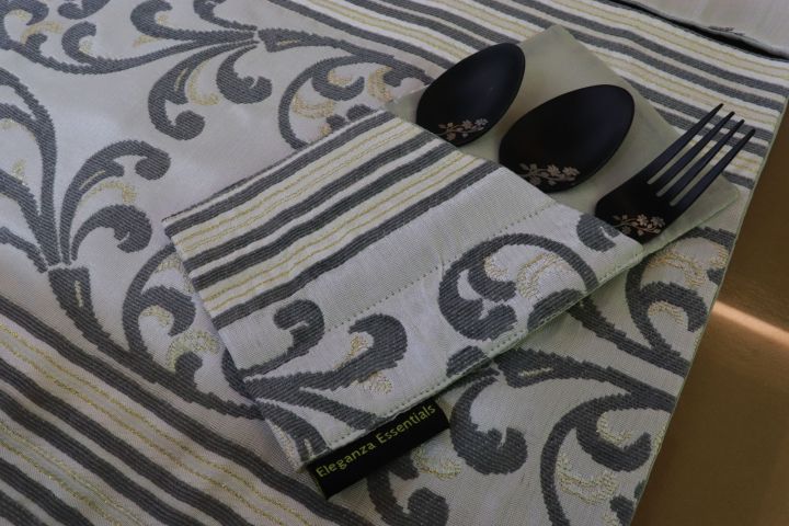 Ivory%20Scroll%20Work%20Dining%20Table%20set%20Table%20Runner%20Table%20Mats%20Tissue%20box%20cover%20and%20cutlery%20Holder%20Dining%20Table%20set%20for%208%20-%20Image%206