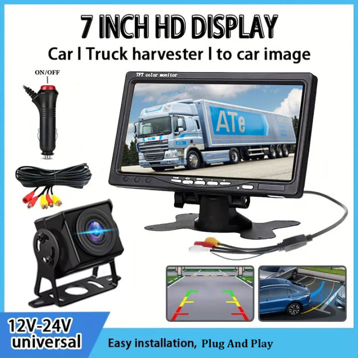 Automotive Reversing Camera Kit with 7-inch Display, HD Reversing ...