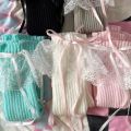 2025 New Woman Leg Warmers Autumn and Winter Ribbon Lolita Black Knee Warmers Long Socks JK Knitted Girl White Leg Warmers. 