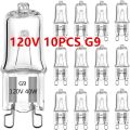 10PCS G9 120V 25W 40W 60W Eco Halogen Light Bulbs LED Lamp Bulbs Inserted Beads Crystal Lamp Halogen Bulb. 