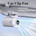 Eary 1800mAh Car Visor Clip On Fan 100 Speed 360°Rotate LED Digital Display USB Rechargeable Summer Cooler Car Fan Mini Car Fans. 