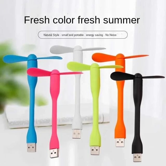 Mini USB Fans, Flexible Neck Cooling Fan, Quiet Travel Fan, Personal Portable Pocket Fan, Power BankNotebookLaptopComputer USB Desk Fan