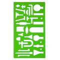 Comprehensive Chemistry Stencil Set – Laboratory Equipment. 