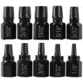 10Pcs Screw Extractor Kit Alloy Steel Damaged Screw Remover Set Metal Bolt Stud Multi-Spline Screw Extractor Easy Out Drill Bits. 