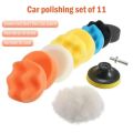 Polishing Sponge Plate Set Imitation Plush Waxing Angle Grinding Cleaning Sponge Wheel Car Beauty Set Electric Drill Polishing. 