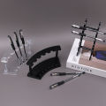 Wholesale Plastic Transparent 6 Slot Pencil Pen Spoon Jewelry Display Holder Stand Rack. 