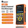 TOOLTOP ET852C 2CH 50MHz Handheld Digital Oscilloscope 25000 Counts True RMS Multimeter Signal Generator 128K Storage Depth. 