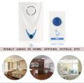 Wireless doorbell LED 2 button 3 Receiver battery powered 32 tune songs. 