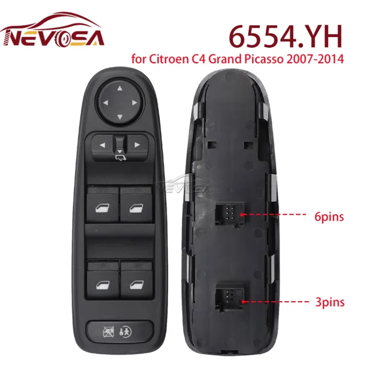 6554YH%20For%20Citroen%20C4%20I%20Grand%20Picasso%202007-2014%206554.YH%20Mirror%20Control%20Master%20Electric%20Power%20Window%20Control%20Switch%2096639383ZD%20-%20Image%202