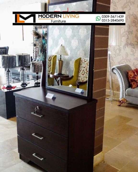 Stylish dressing table 3 drawers Customized