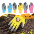Kids Durable Waterproof Garden Work Gloves Non-Slip Children Safety Yard Work Gloves Portable Garden Supplies Gardening Gloves.