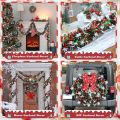 2M  Snowflake Tinsel Garland Xmas Tree Decoration  Metallic Twist Garland Ceiling Hanging New Year Party Decor. 