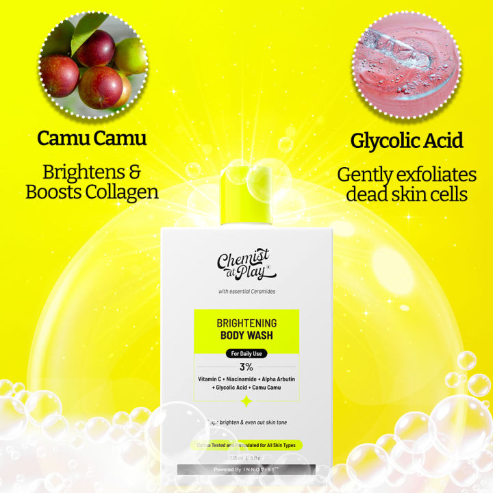Chemist%20At%20Play%20Brightening%20Body%20Wash%20-%20236ML%20(3%25%20Camu%20Camu%20&%20Alpha%20Arbutin)%20-%20Image%205