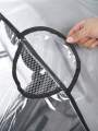 Baby stroller accessories waterproof and rainproof cover transparent windproof and dustproof opened for baby stroller raincoats. 