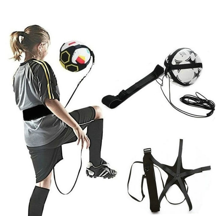 Football Dribbling Belt Training Equipment with Rope Bag Rebound Practice Belt for Ball Control And Soccer Skills Improvement
