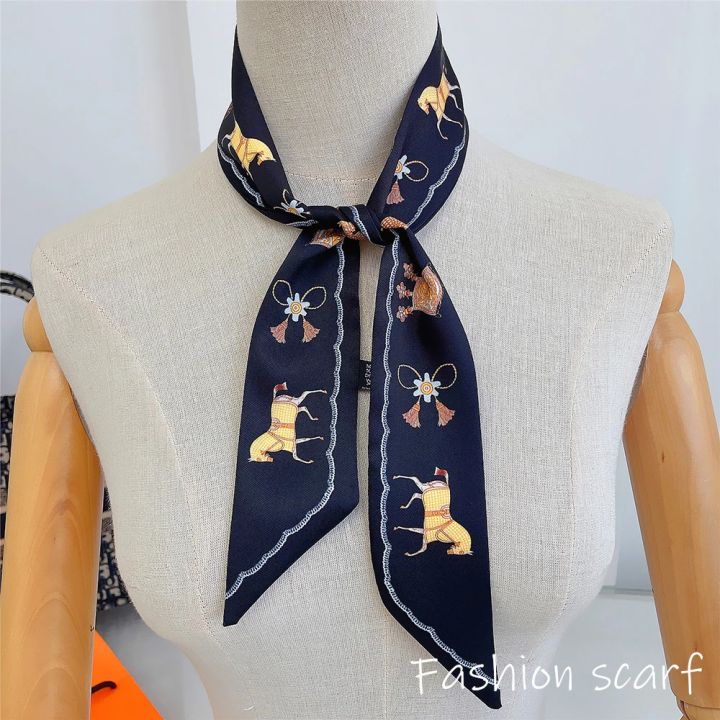 1PC%20Korean%20Fashion%20New%20Women's%20Twill%20Decorative%20Ribbon%20Small%20Scarf%20Binding%20Bag%20Handle%20Ribbon%20Hair%20Band%20Small%20Scarf%20Headband%20-%20Image%203