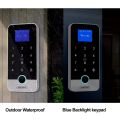 IP67 Fully Waterproof Fingerprint RFID Keypad Access Control System, 13.56MHz Wiegand 26 Metal Shell Access Controller, NFC Smart Phone Unlock for Home Safe, Outdoor Supported. 