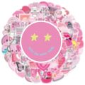 50/100PCS Pink VSCO Cute Girl Stickers Aesthetic Skateboard Laptop Guitar Graffiti Luggage Sticker Waterproof Decal Toys. 