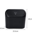 Waterproof Car Trash Bin, Leakproof Mini Car Trash Bin, Small Car Trash Can, Portable Hanging Storage Box, for Car, Office, Home, 15.5 * 6.5 * 14cm(Black). 