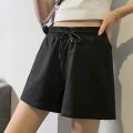 Korean Style Womens Summer Casual Shorts High Waist Loose Fit Wide Leg Home Shorts Lightweight Breathable Athletic Shorts.