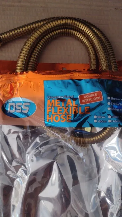 METAL%20FLEXIBLE%20HOSE%20GOLDEN%201.2CM%20PRESSURE%20OF%2010%20BAR%20-%20Image%202