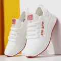New leisure sports shoes for women in foreign trade, mesh breathable Korean style trendy shoes. 