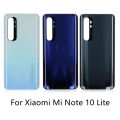 New Cover 6.47"For Xiaomi Mi Note 10 Lite Battery Cover Rear Glass Door Housing M2002F4LG Mi Note10 Lite Back Battery Cover. 