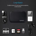 ORICO 2.5 Hard Disk Case Portable HDD Protection Bag for External 2.5 inch Hard Drive/Earphone/U Disk Hard Disk Drive Case Black. 